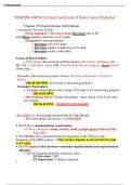 NURSING NR341Critical Care Exam II Notes Latest Updated