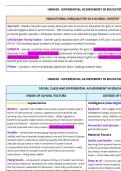OCR sociology paper 3  differential educational achievement summary 