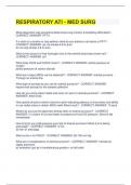 RESPIRATORY ATI - MED SURG 
