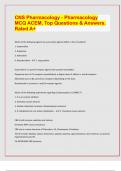 CNS Pharmacology - Pharmacology MCQ ACEM, Top Questions & Answers. Rated A+