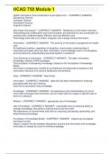HCAD 750 MODULE 1&comma;2&comma;3 & 4COMBINED EXAMS BUNDLE