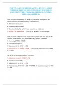 EMT FINAL EXAM 2023-2024 ACTUAL EXAM 2 LATEST VERSIONS 300 QUESTIONS AND CORRECT DETAILED ANSWERS WITH RATIONALES &lpar;VERIFIED ANSWERS&rpar; &vert;ALREADY GRADED A&plus;   