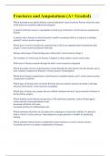 Fractures and Amputations &lpar;A&plus; Graded&rpar;