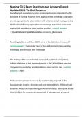 Nursing 3012 Exam Questions and Answers &lpar;Latest Update 2023&rpar; Verified Answers 