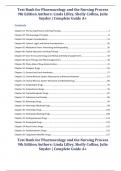 Test Bank for Pharmacology and the Nursing Process 9th Edition Authors: Linda Lilley, Shelly Collins, Julie Snyder | Complete Guide A+ 2023