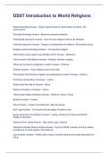 DSST Introduction to World Religions