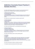 Addiction Counselor Exam Practice II Quizzes And Ans&period;&period;