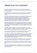 CMQ&sol;OE Exam Terms 2023&sol;2024