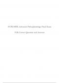 NURS 6501 Advanced Pathophysiology Final Exam N&sol;B&colon; Correct Question and Answers