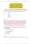 HESI RN FUNDAMENTALS PROCTORED EXAM 2023 NEW VERSION QUESTION WITH RATIONALES AND ANSWERS  