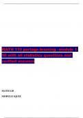 MATH 110 portage learning &ndash;module 1-10 with all statistics questions and verified answers