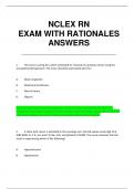 NCLEX RN EXAM WITH RATIONALES ANSWERS