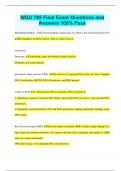 WGU 785 Final Exam Questions and Answers 100&percnt; Pass