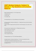 CSET Multiple Subjects: Subtest 1a, Domain 1, Top Questions and answers. Rated A+