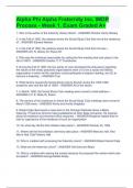 Alpha Phi Alpha Exams Package Deal Full Solutions Pack