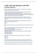 LARC 160 Exam Questions with 100&percnt; Correct Answers 