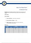 NR 443 Week 6 Assignment&colon; Direct Care Project Part 4&colon; Evaluating the Project &lpar;Graded&rpar;