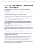 LARC 160 Final Exam part 1 Questions with 100&percnt; Correct Answers 