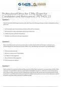 LAW 447 Professional Ethics for CPAs (Exam forCandidates and Reissuance) PETHOL13.