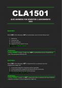 CLA1501 Quiz Answers for Semester 2 Assignments &lpar;2023&rpar;