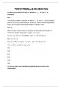 MATHEMATICS "PERMUTATION AND COMBINATION" IMPORTANT QnA FOR TEST