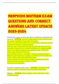 NRNP6566 MIDTERM EXAM  QUESTIONS AND CORRECT  ANSWERS LATEST UPDATE  2023-2024 