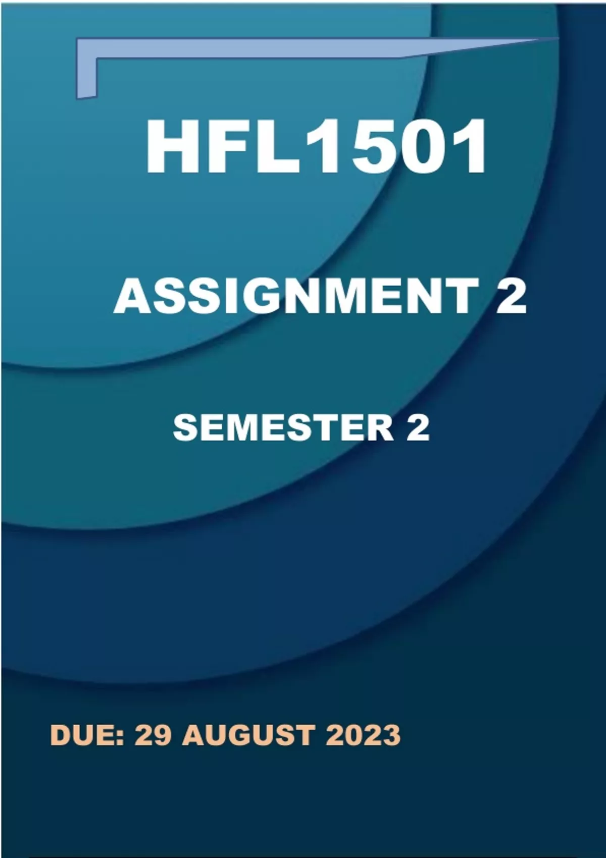 hfl1501 assignment 6 2023 answers