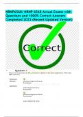 NRNP6568/ NRNP 6568 Actual Exams with  Questions and 1000% Correct Answers  Completed 2023 (Recent Updated Version)