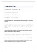 AirMethods PAC exam 2023 with 100&percnt; verified accurate answers