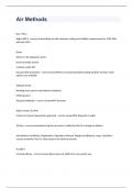 Air Method exam 2023 with 100&percnt; verified accurate answers