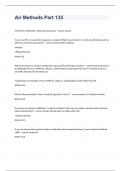 Air Method exam 2023 with 100&percnt; verified accurate answers