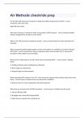 Air Method exam 2023 with 100&percnt; verified accurate answers