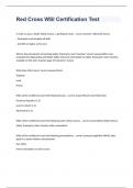 Red Cross WSI Certification Test 2023 with 100&percnt; correct answers
