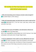 FST 422 Beer & Wine Exam questions and answers latest 2023 - 2024 &lbrack;100&percnt; correct answers&rsqb;
