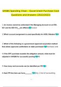 GFEBS Spending Chain - Government Purchase Card questions and answers latest 2023 - 2024 &lbrack;100&percnt; correct answers&rsqb;
