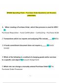 GFEBS Spending Chain - Purchase Order questions and answers latest 2023 - 2024 &lbrack;100&percnt; correct answers&rsqb;