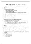 NURS 6540 Week 7 Quiz Questions and Answers (Graded A).