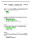 NURS 6630 Final Exam 3. Questions and Answers (Latest) Graded A.
