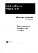 Solution Manual for Macroeconomics 2nd Edition by Daron Acemoglu, David Laibson, John List