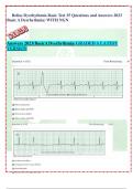 Relias Dysrhythmia Basic Test 35 Questions and Answers 2023 (Basic A Dysrhythmia) WITH NGN Answers 2023(BasicADysrhythmia) GRADED A LATEST
