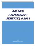 ADL2601 ASSIGNMENT 1 SEMESTER 2 2023