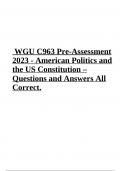 WGU C963 Pre-Assessment Questions and Answers | Latest 2023/2024 (GRADED A+)