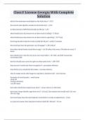 Class F License Georgia With Complete Solution