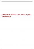 NR 599 MIDTERM EXAM WEEK 4 | 2023       Verified Q&A