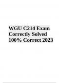 WGU C214 OA Exam Questions With Answers Latest Update 2023-2024 (GRADED A+)
