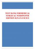 TEST BANK FORMEDICAL SURGICAL NURSING9TH EDITION IGNATAVICIUS