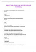 NASM FINAL EXAM &lpar;100 QUESTIONS AND ANSWERS