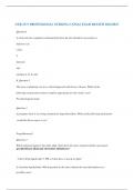 NUR 2571 PROFESSIONAL NURSING 2 FINAL EXAM REVIEW 2022&sol;2023