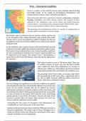 A-Level AQA Geography Coasts - Peru Coastline Summary Sheet (A* Grade)