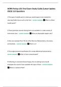 AORN Periop 101 Final Exam Study Guide &lpar;Latest Update 2023&rpar; 113 Questions